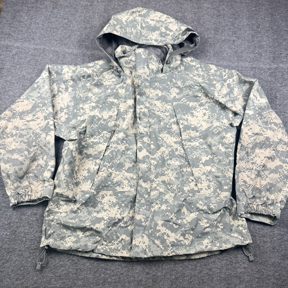 US Military Gen III Extreme Cold Wet Weather Jacket Gore Tex Digital Camo MEDIUM